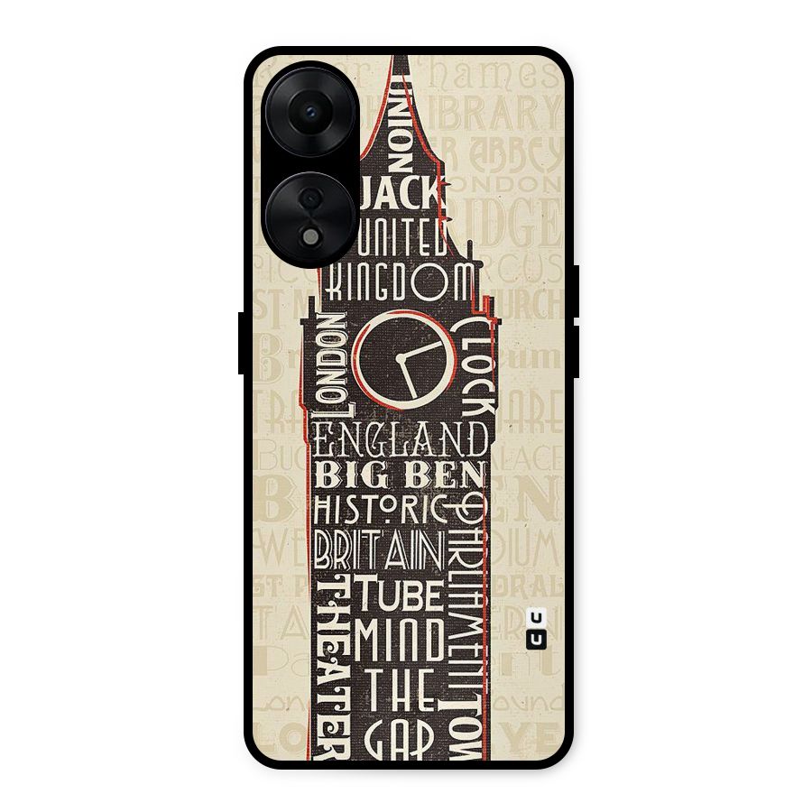 Cap City Design Metal Back Case for Oppo A78 5G
