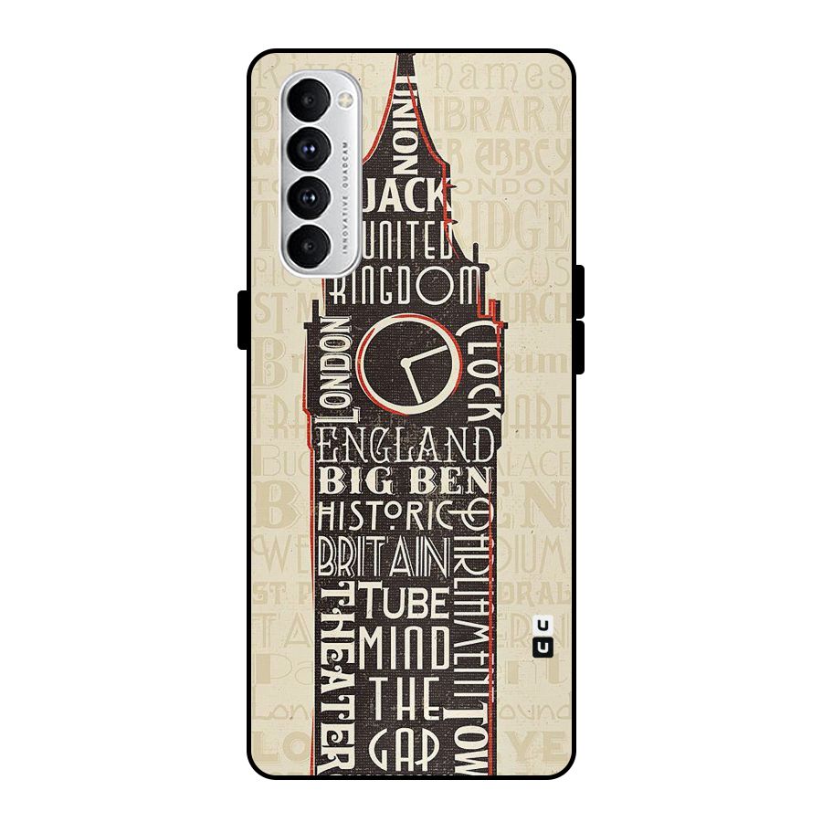 Cap City Design Metal Back Case for Oppo Reno4 Pro