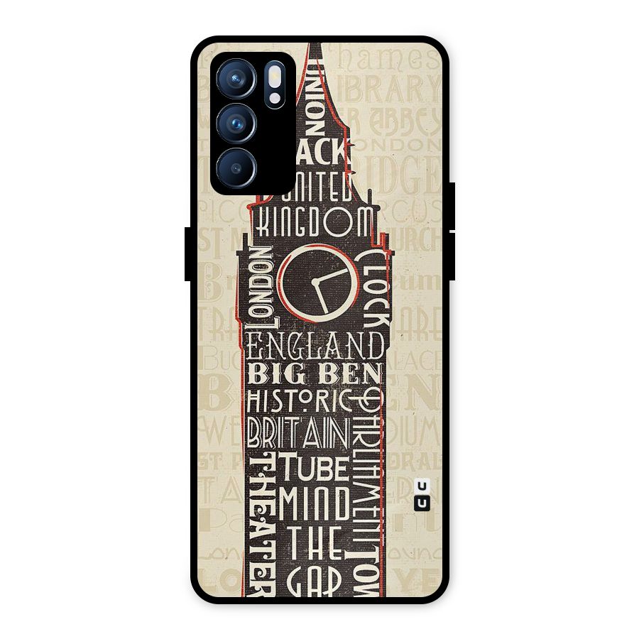 Cap City Design Metal Back Case for Oppo Reno6 5G