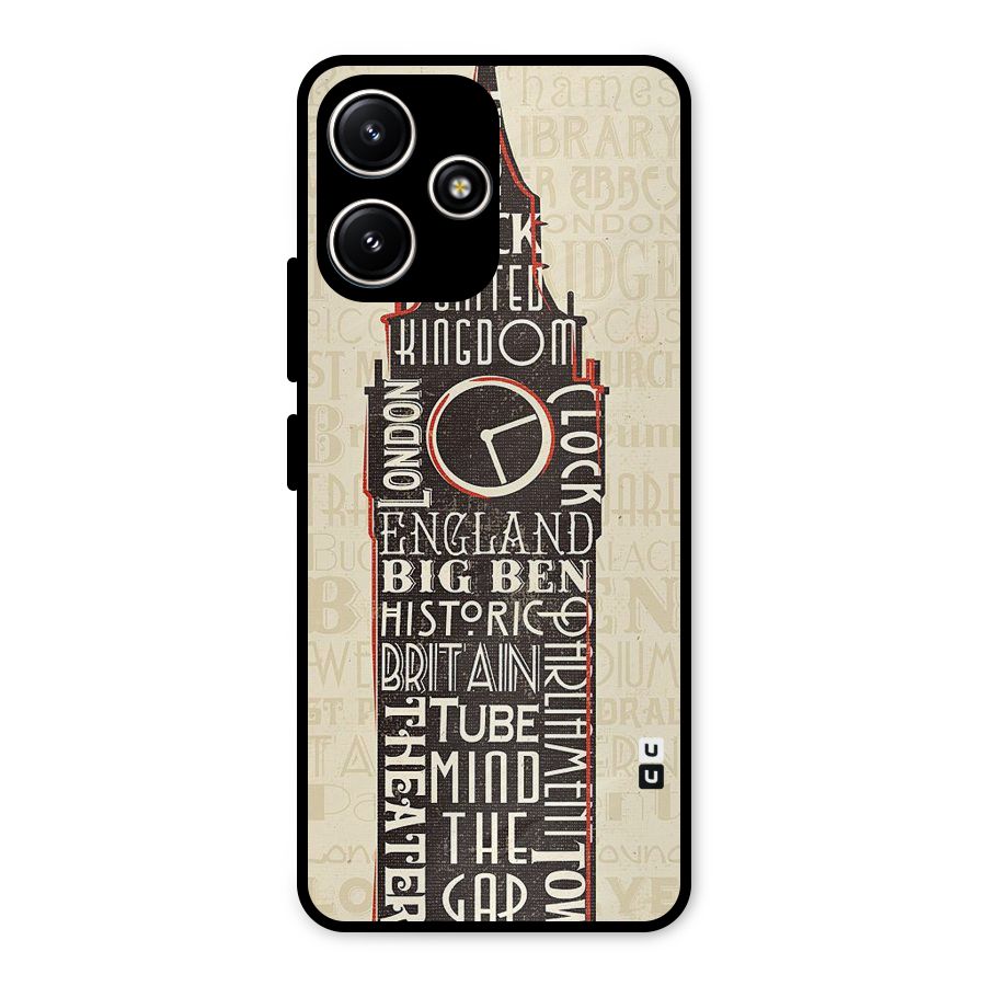 Cap City Design Metal Back Case for Poco M6 Pro