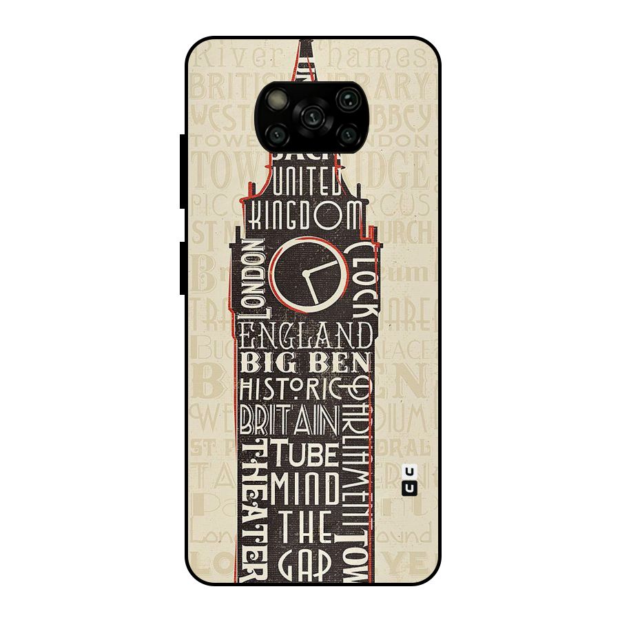 Cap City Design Metal Back Case for Poco X3