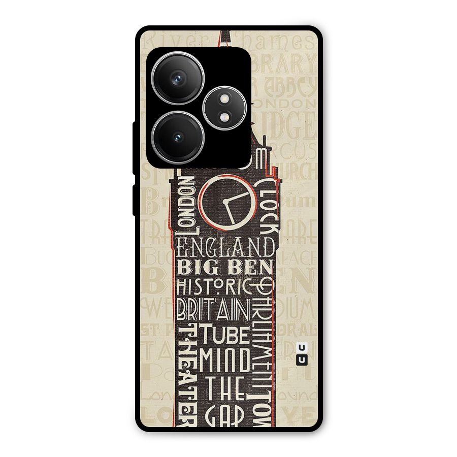 Cap City Design Metal Back Case for Realme GT 6T