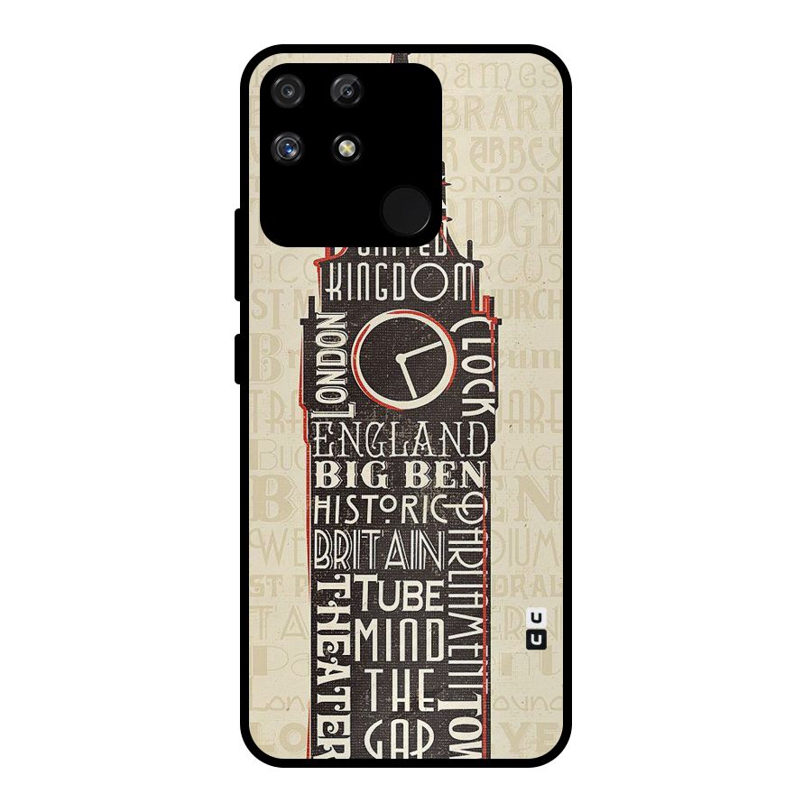 Cap City Design Metal Back Case for Realme Narzo 50A