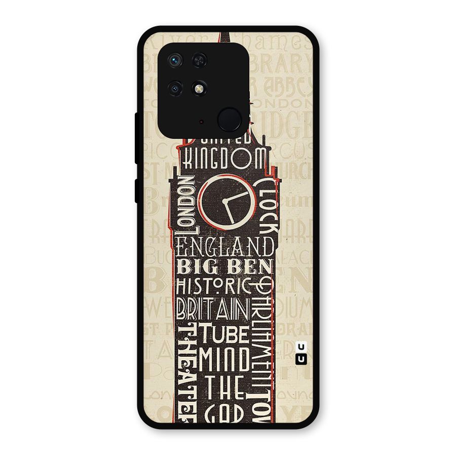 Cap City Design Metal Back Case for Redmi 10