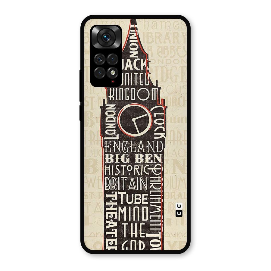 Cap City Design Metal Back Case for Redmi Note 11s