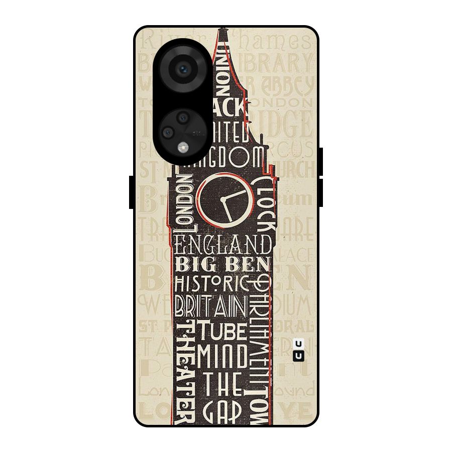 Cap City Design Metal Back Case for Reno8 T 5G