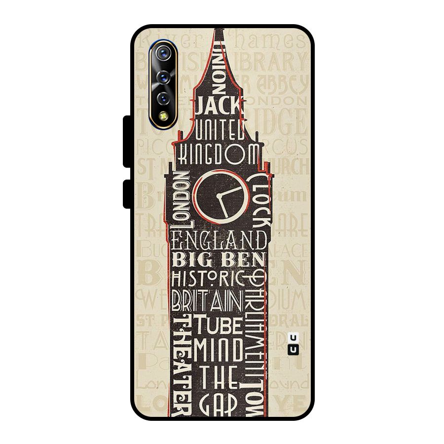 Cap City Design Metal Back Case for Vivo S1