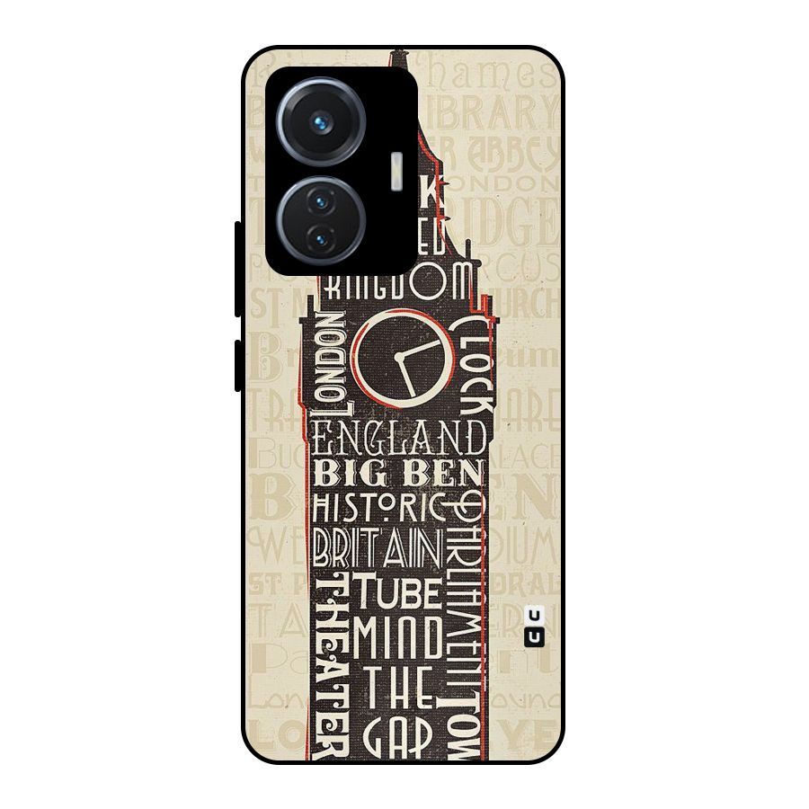 Cap City Design Metal Back Case for Vivo T1 44W