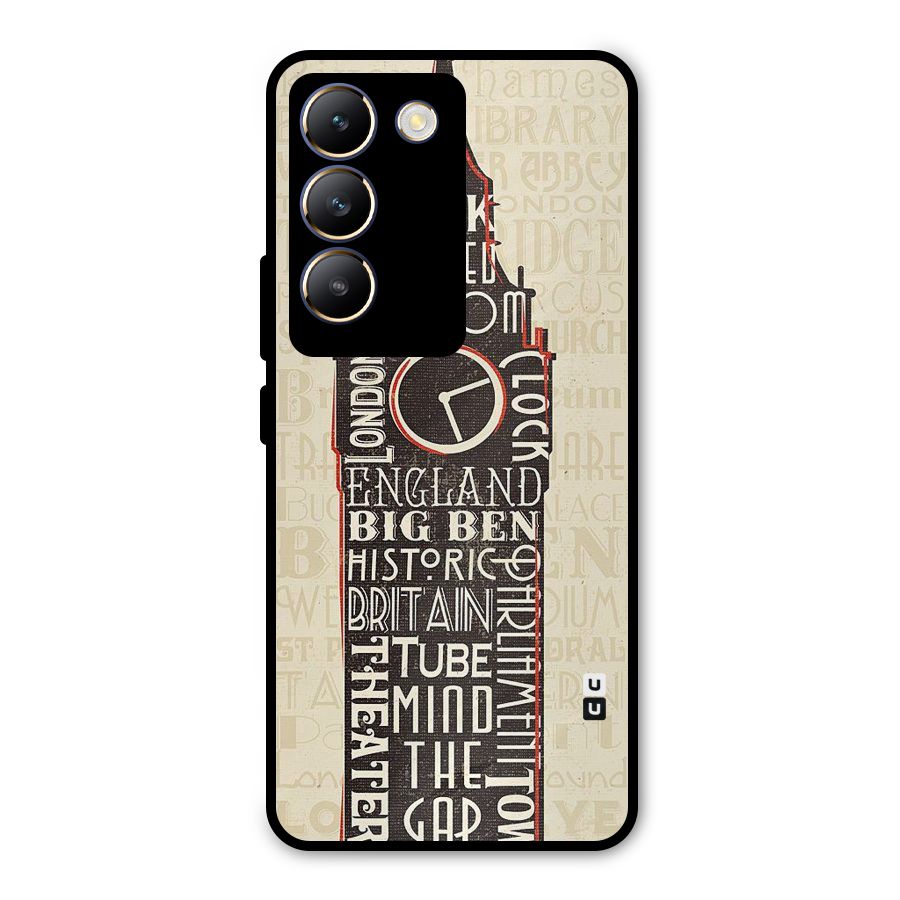 Cap City Design Metal Back Case for Vivo T3 5G