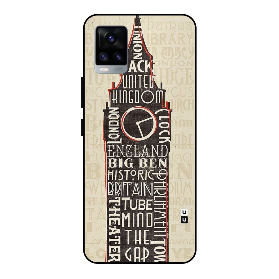 Cap City Design Metal Back Case for Vivo V20 2021