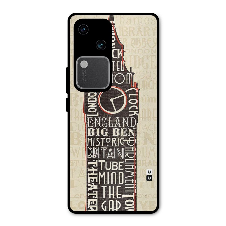 Cap City Design Metal Back Case for Vivo V30
