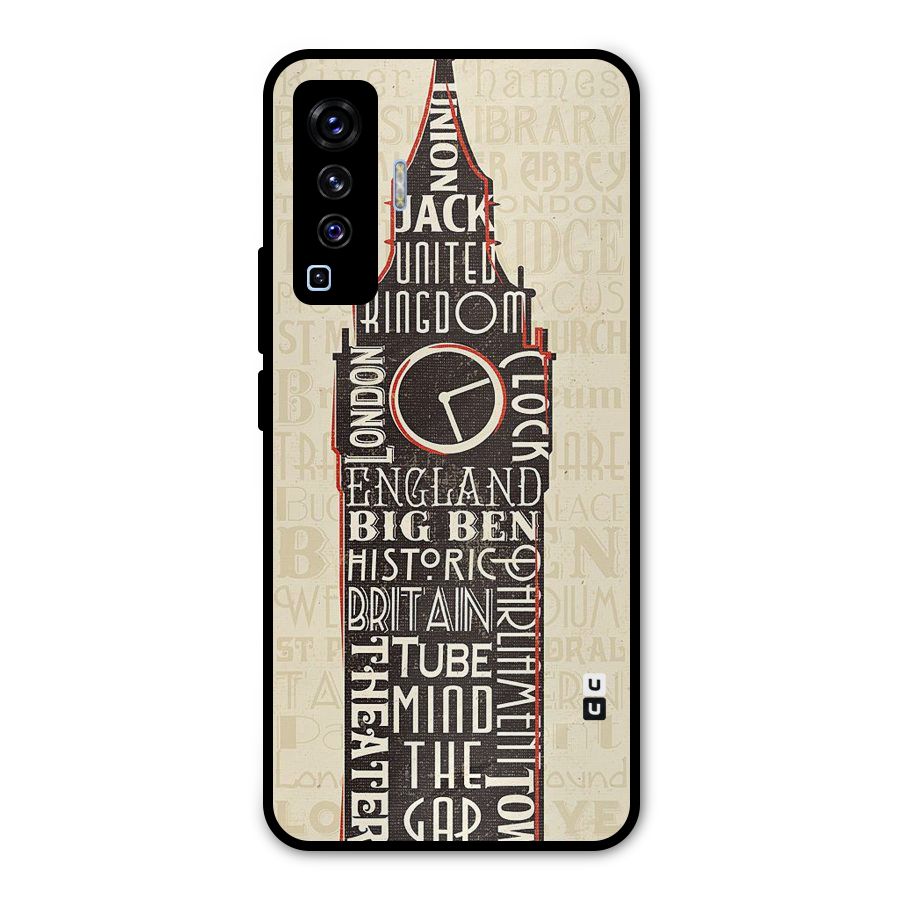 Cap City Design Metal Back Case for Vivo X50