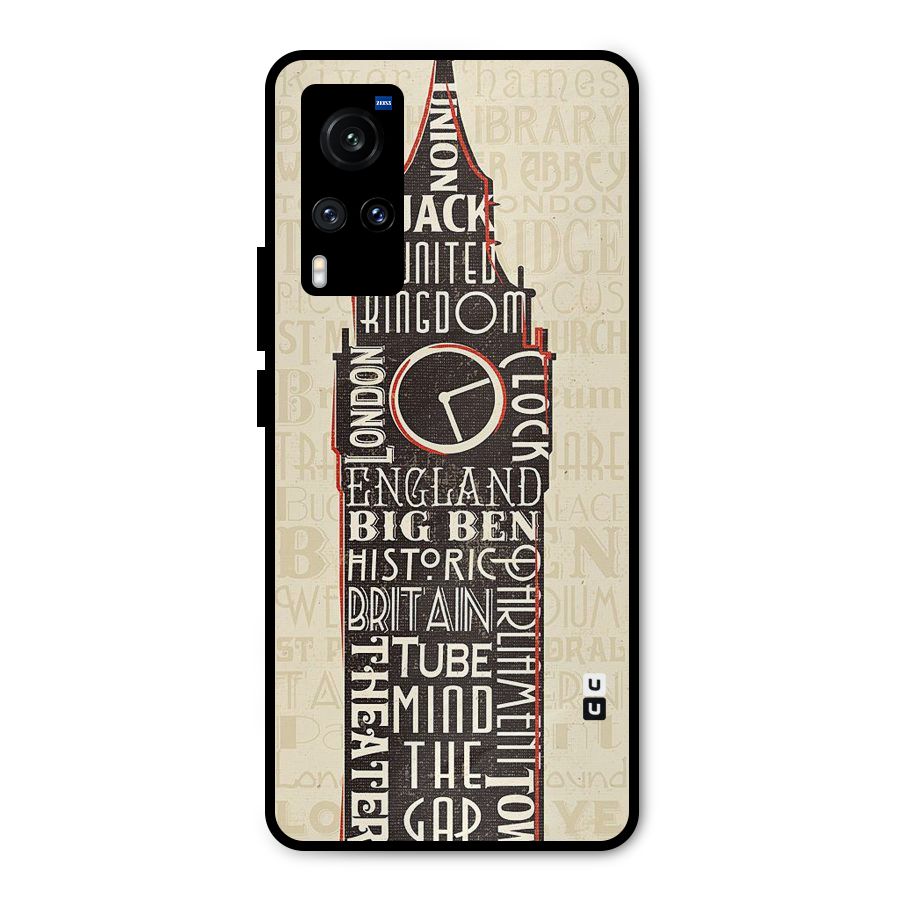 Cap City Design Metal Back Case for Vivo X60