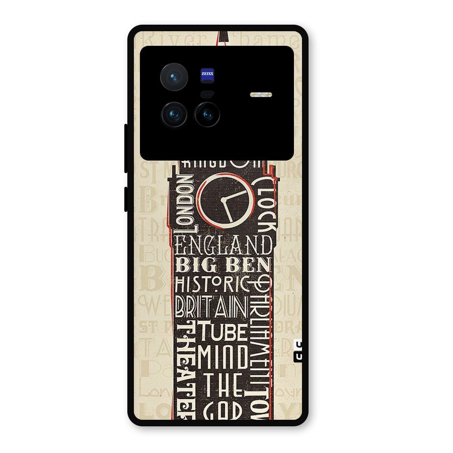Cap City Design Metal Back Case for Vivo X80
