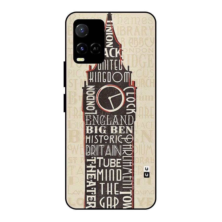 Cap City Design Metal Back Case for Vivo Y21A