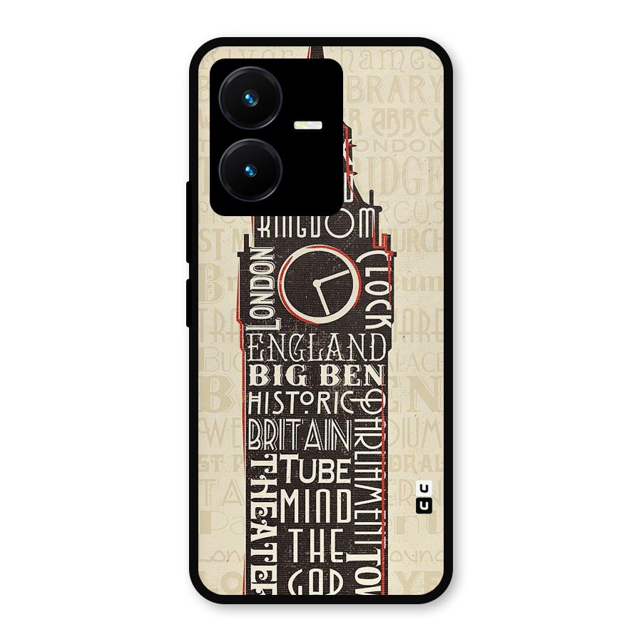 Cap City Design Metal Back Case for Vivo Y22