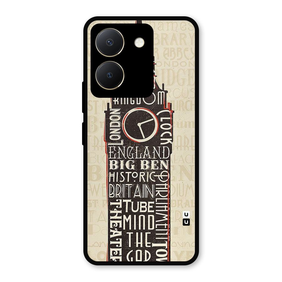 Cap City Design Metal Back Case for Vivo Y36
