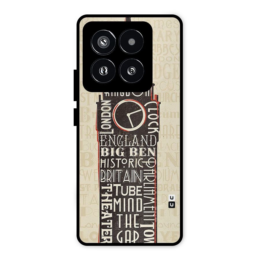 Cap City Design Metal Back Case for Xiaomi 14 Pro