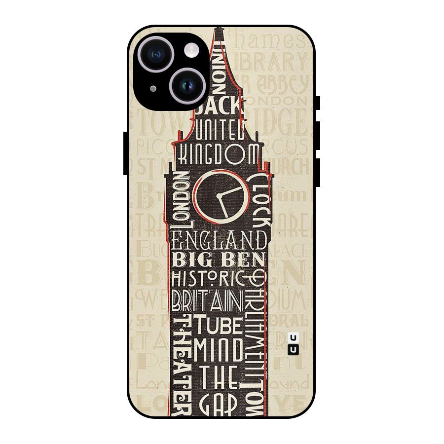 Cap City Design Metal Back Case for iPhone 14 Plus