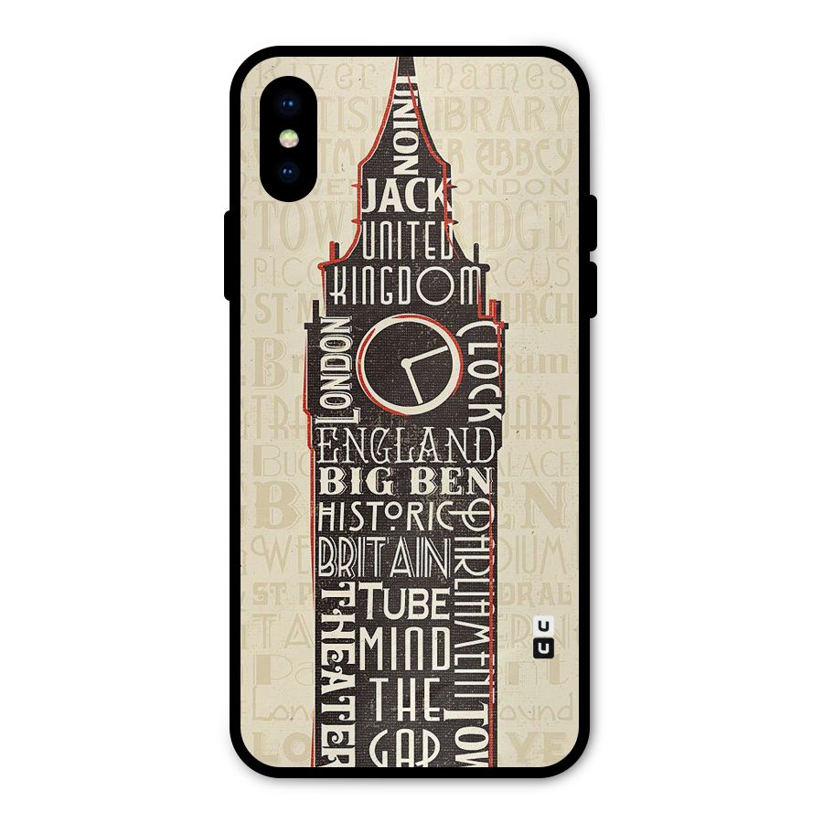 Cap City Design Metal Back Case for iPhone X