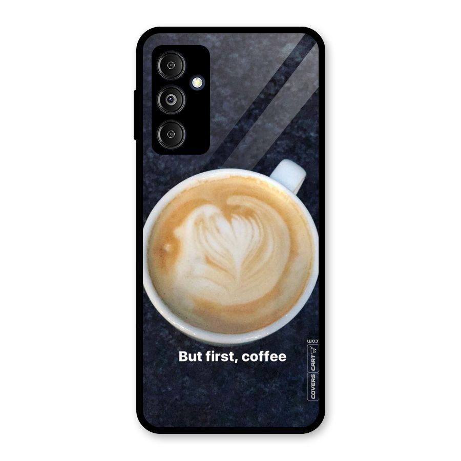 Cappuccino Coffee Glass Back Case for Galaxy M14 5G