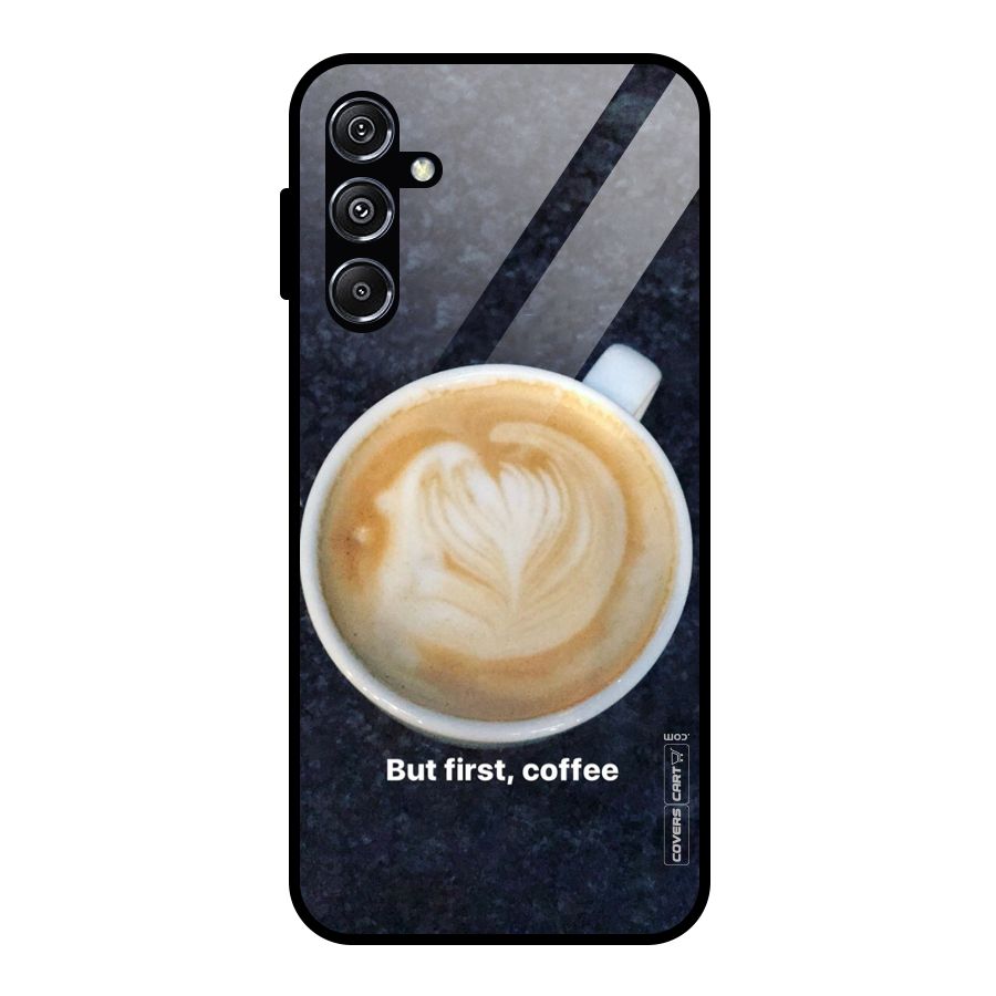 Cappuccino Coffee Glass Back Case for Galaxy M34 5G