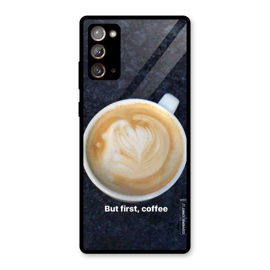 Cappuccino Coffee Glass Back Case for Galaxy Note 20