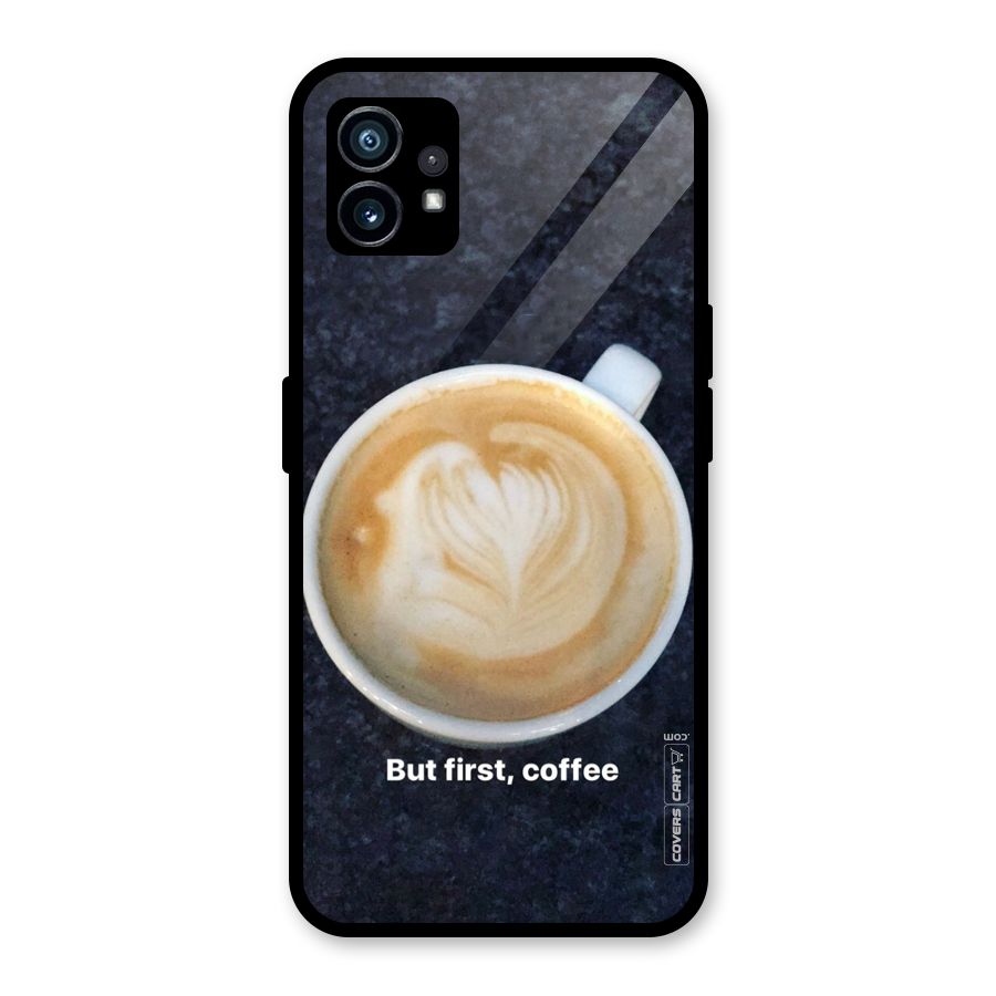 Cappuccino Coffee Glass Back Case for Nothing Phone 1