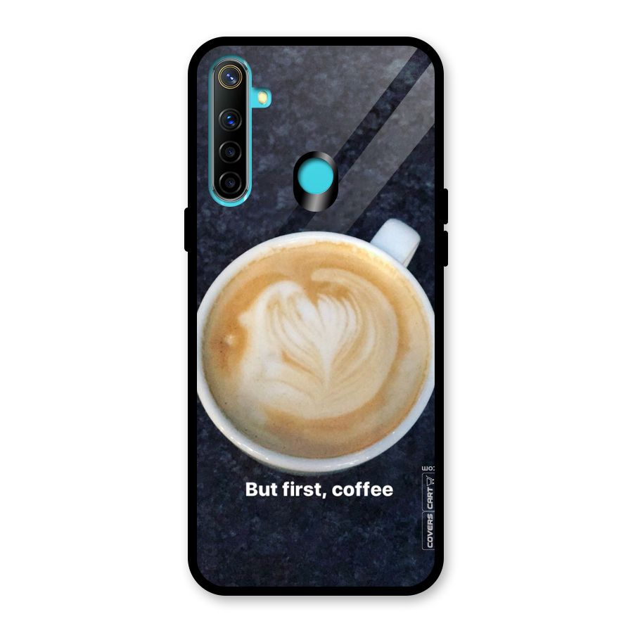 Cappuccino Coffee Glass Back Case for Realme 5i