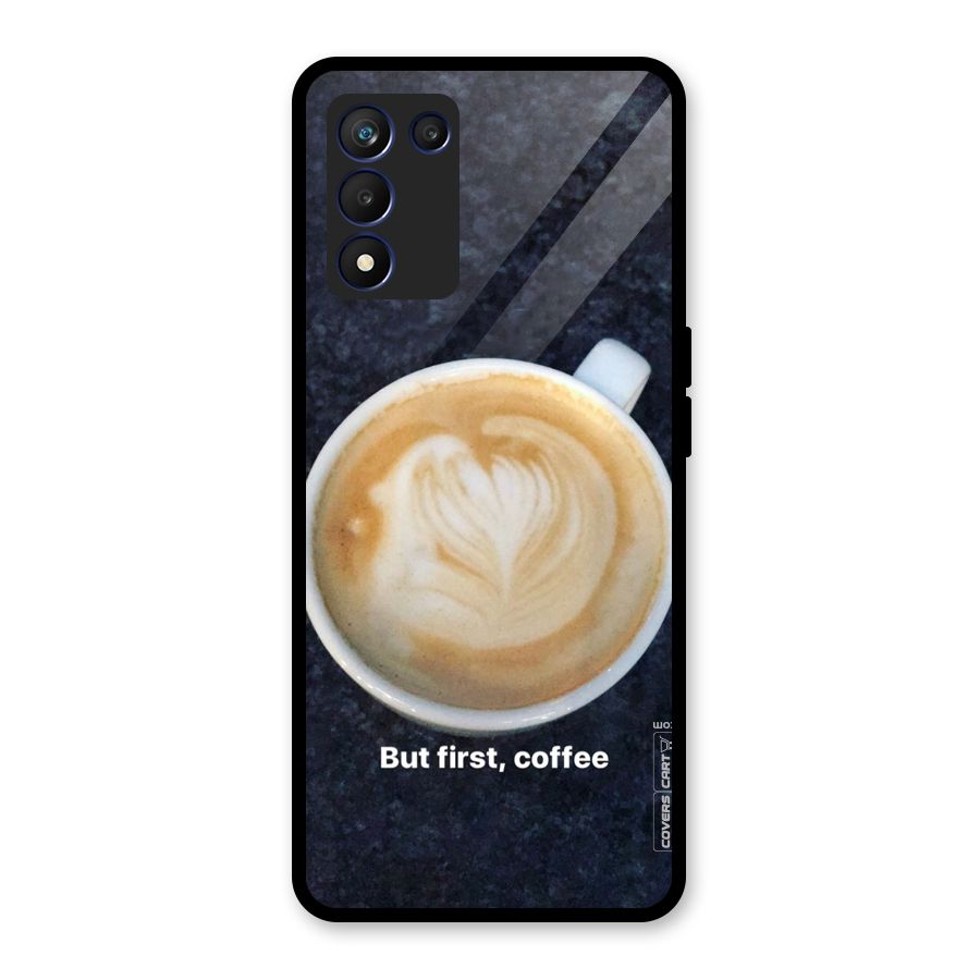 Cappuccino Coffee Glass Back Case for Realme 9 5G Speed