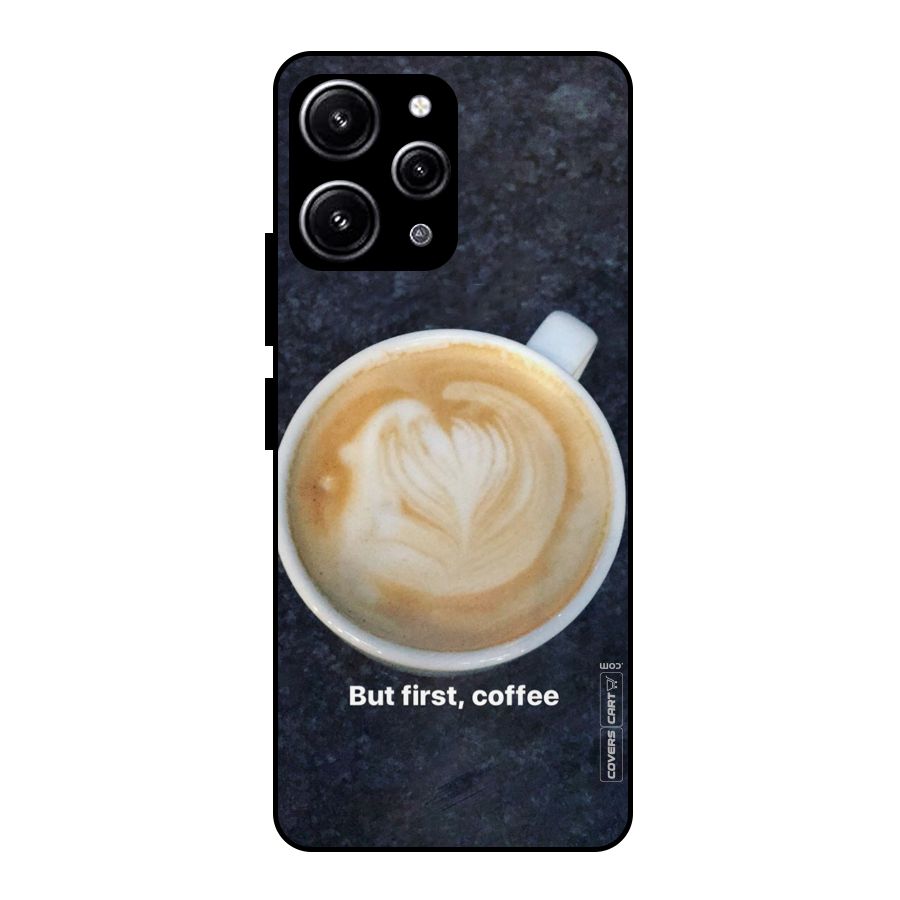 Cappuccino Coffee Glass Back Case for Redmi 12 4G