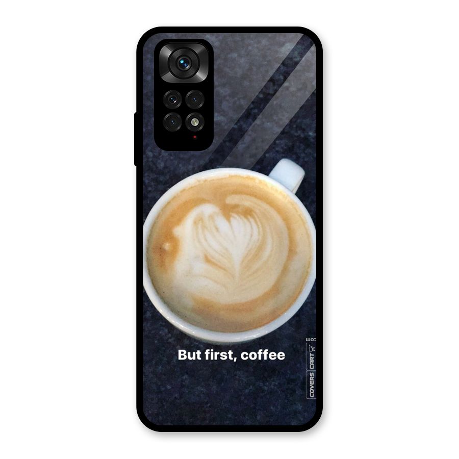 Cappuccino Coffee Glass Back Case for Redmi Note 11S