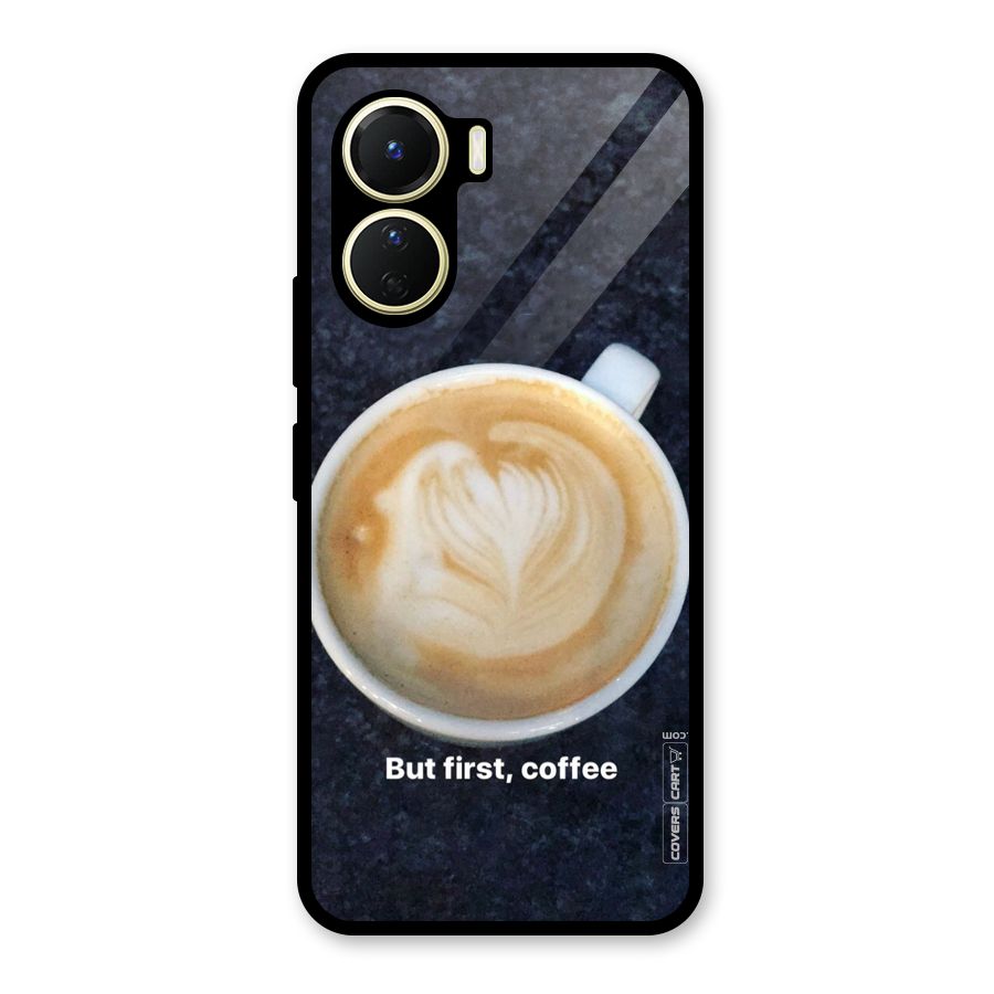 Cappuccino Coffee Glass Back Case for Vivo Y16