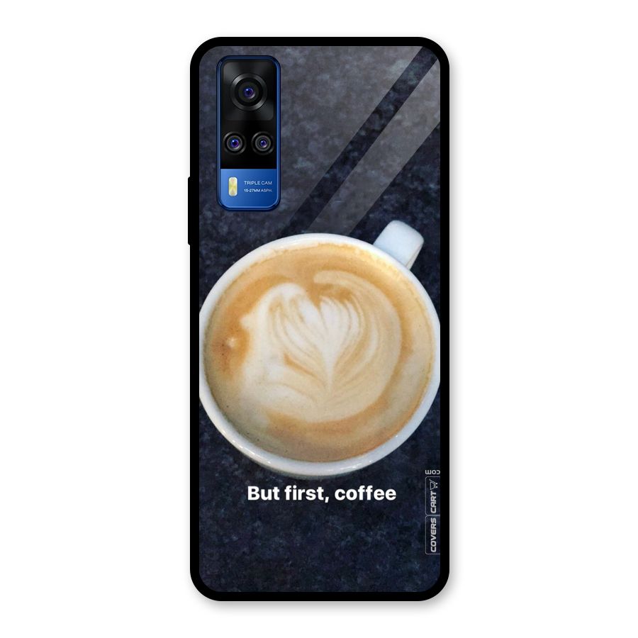 Cappuccino Coffee Glass Back Case for Vivo Y31