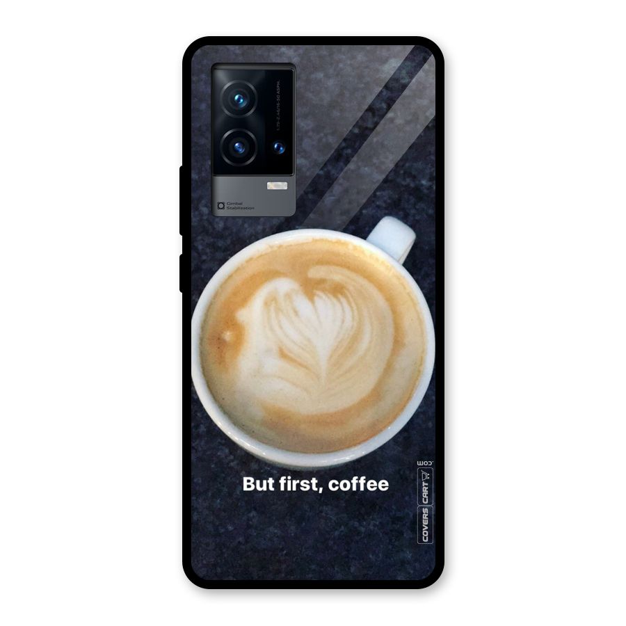 Cappuccino Coffee Glass Back Case for iQOO 9 5G