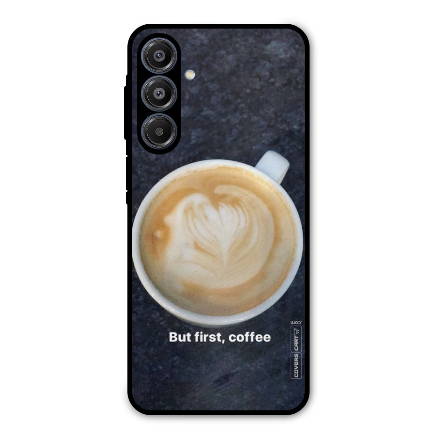Cappuccino Coffee Metal Back Case for Galaxy A16 5G