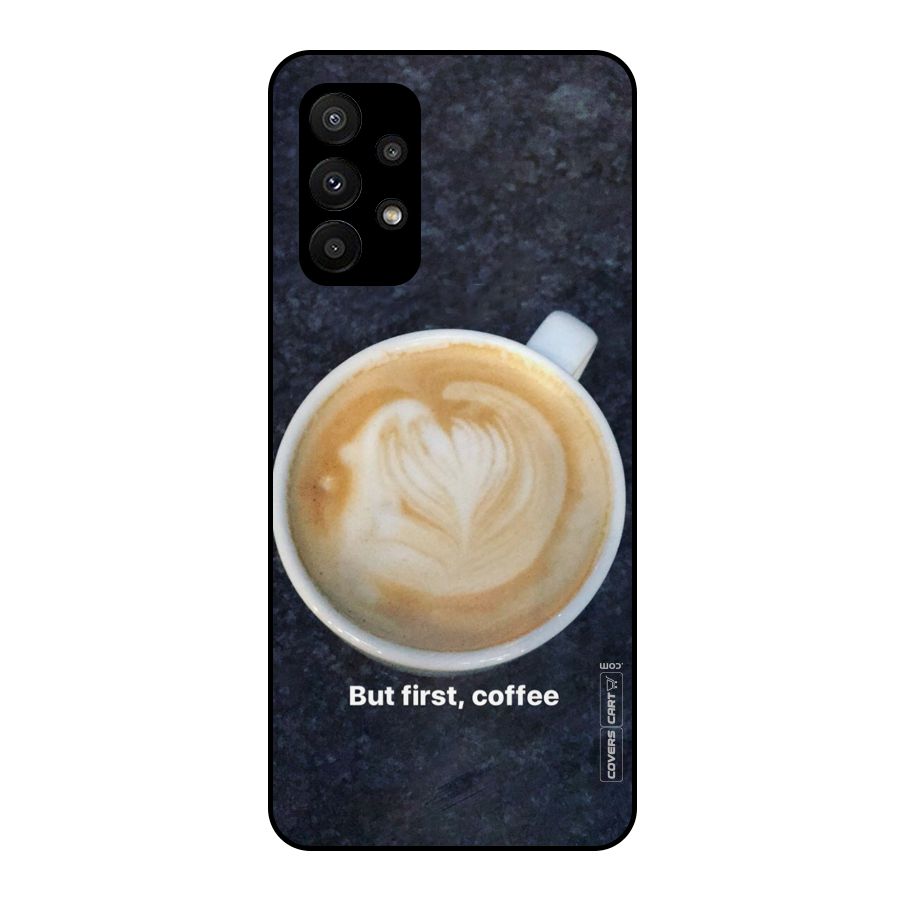 Cappuccino Coffee Metal Back Case for Galaxy A23