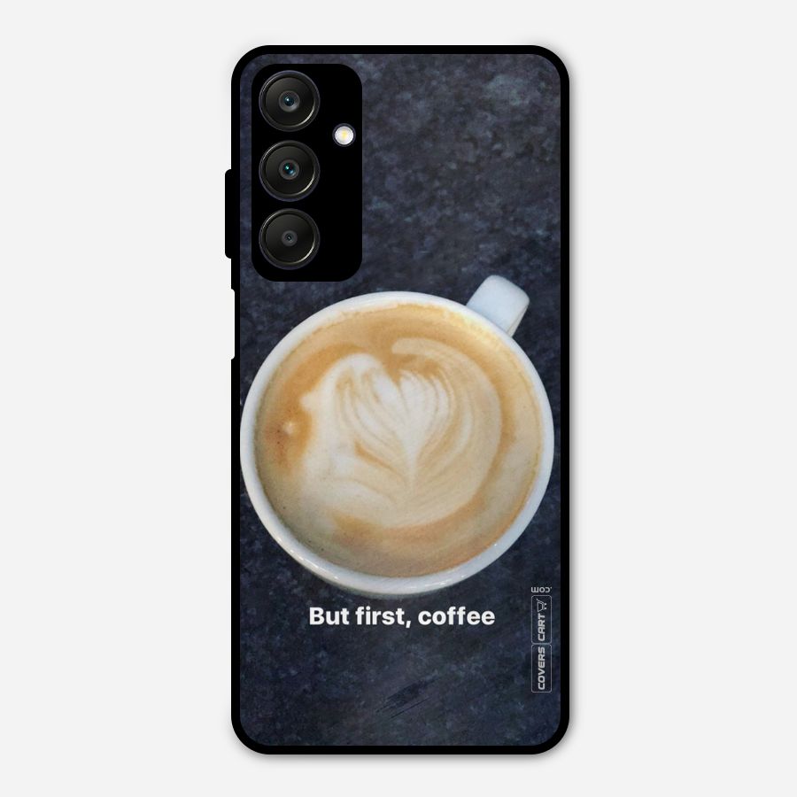 Cappuccino Coffee Metal Back Case for Galaxy A25 5G