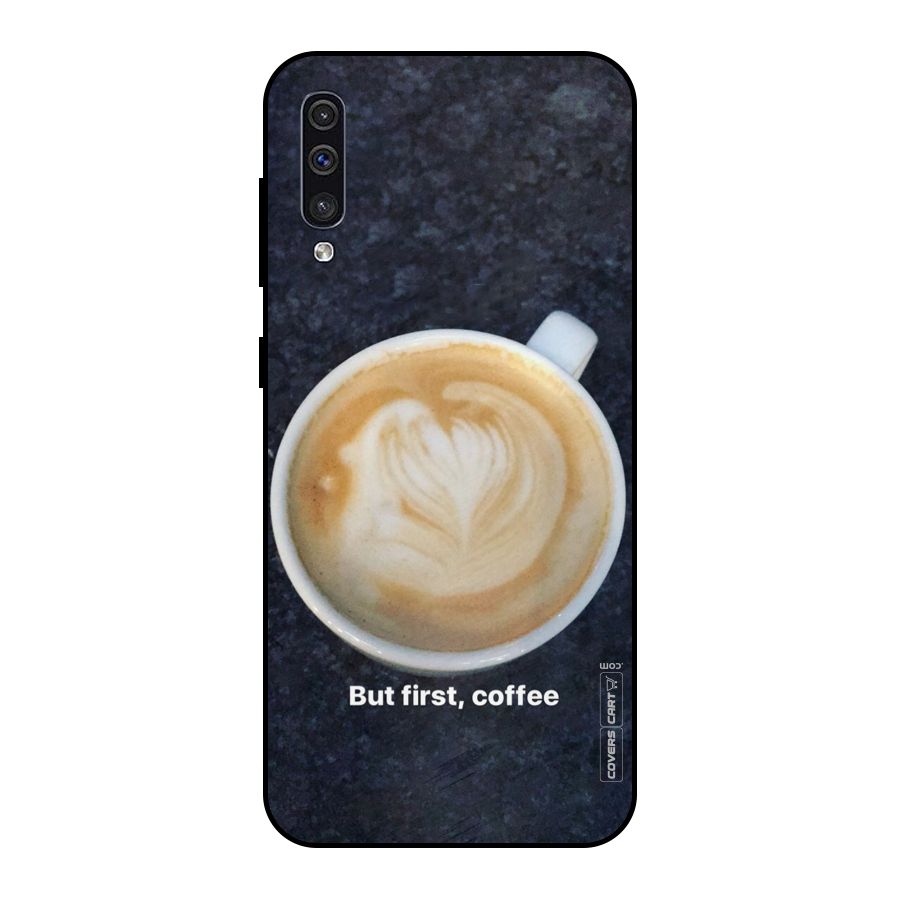 Cappuccino Coffee Metal Back Case for Galaxy A30s