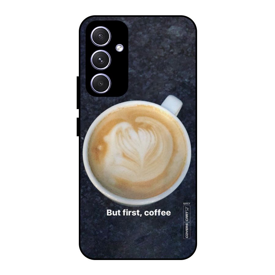 Cappuccino Coffee Metal Back Case for Galaxy A54