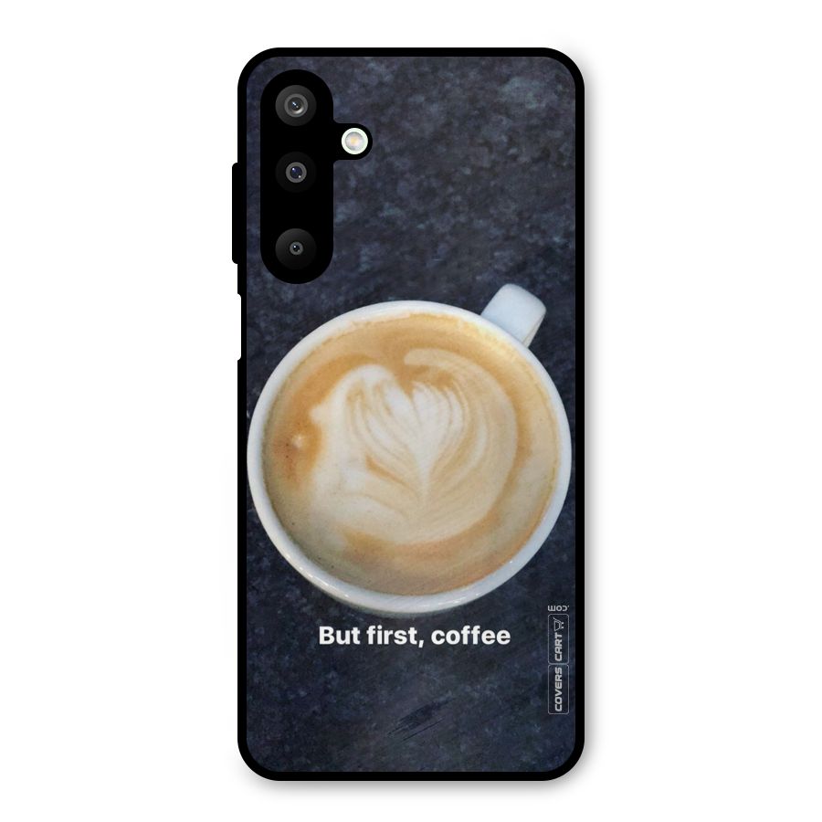 Cappuccino Coffee Metal Back Case for Galaxy M16