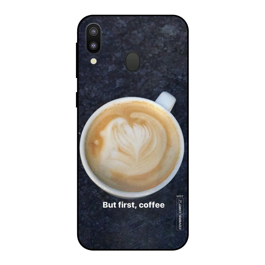 Cappuccino Coffee Metal Back Case for Galaxy M20