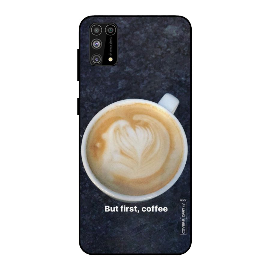 Cappuccino Coffee Metal Back Case for Galaxy M31