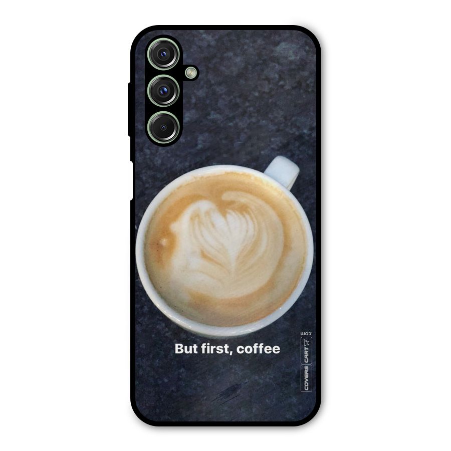 Cappuccino Coffee Metal Back Case for Galaxy M34
