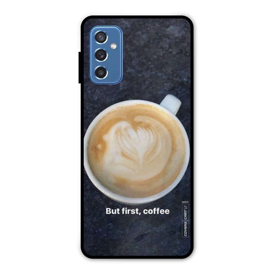 Cappuccino Coffee Metal Back Case for Galaxy M52 5G