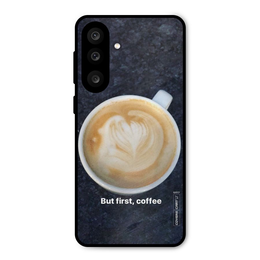 Cappuccino Coffee Metal Back Case for Galaxy M56