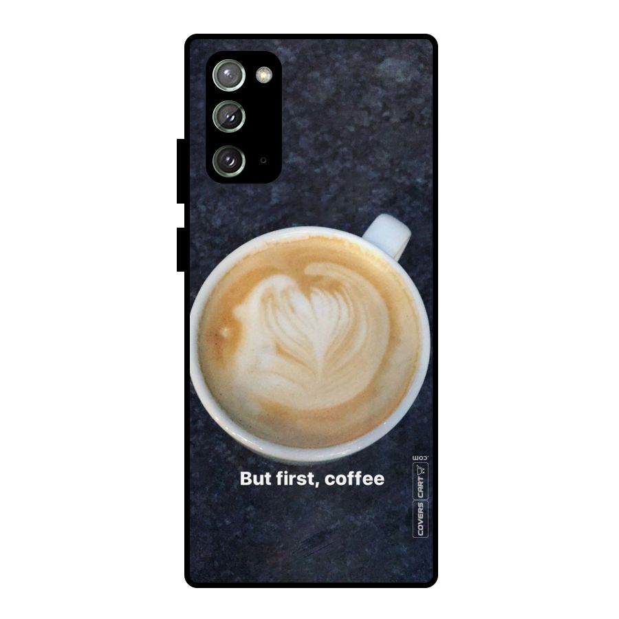 Cappuccino Coffee Metal Back Case for Galaxy Note 20