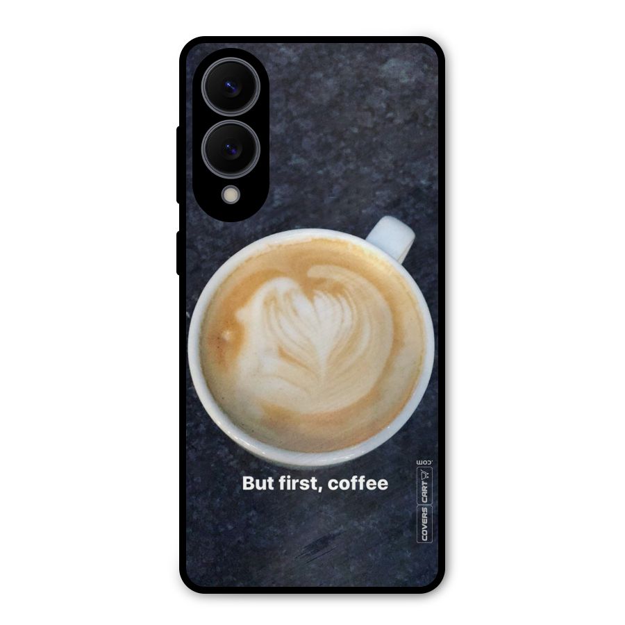 Cappuccino Coffee Metal Back Case for Galaxy S25 Edge