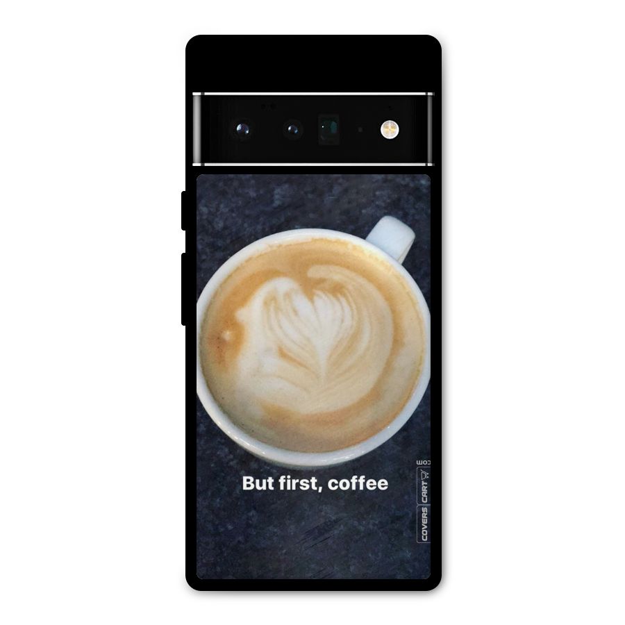 Cappuccino Coffee Metal Back Case for Google Pixel 6 Pro