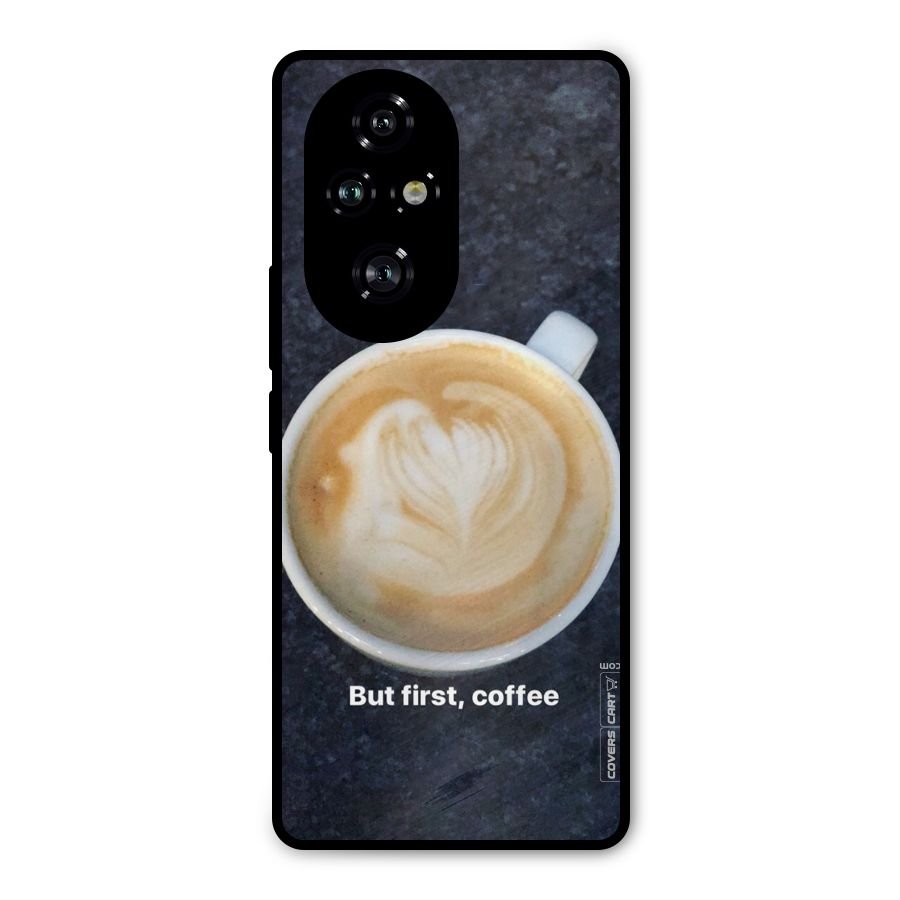 Cappuccino Coffee Metal Back Case for Honor 200 Pro